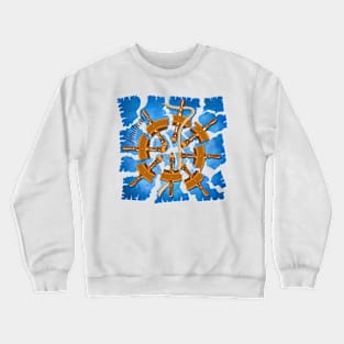 Nautical Sailor Rudder Turns Crewneck Sweatshirt